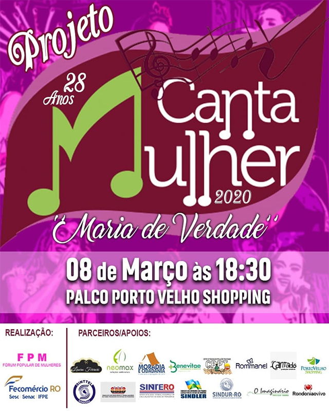 Projeto Canta Mulher 28ª Edição